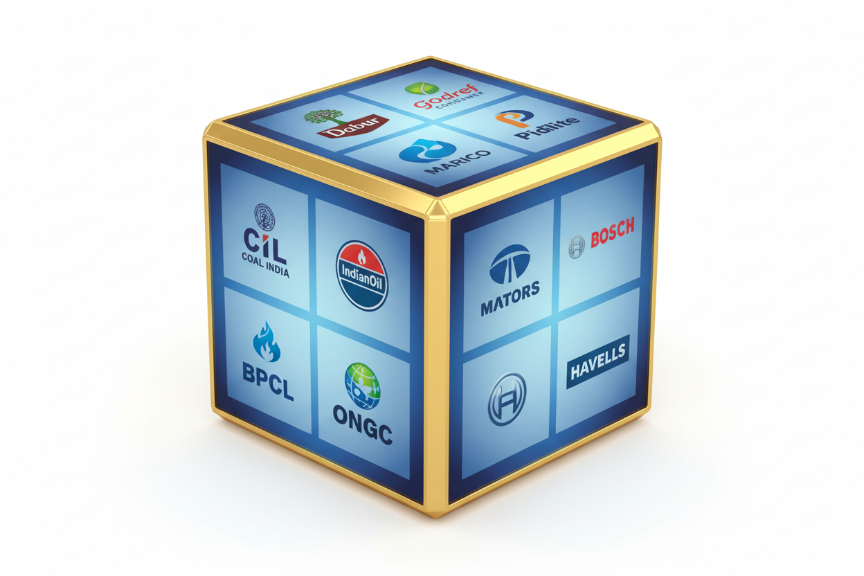 3D Cube Multiple Logos View 4