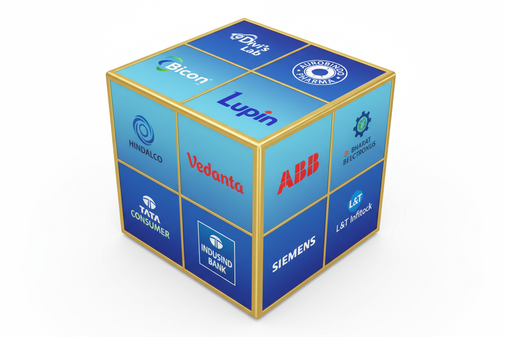 3D Cube Multiple Logos View 5